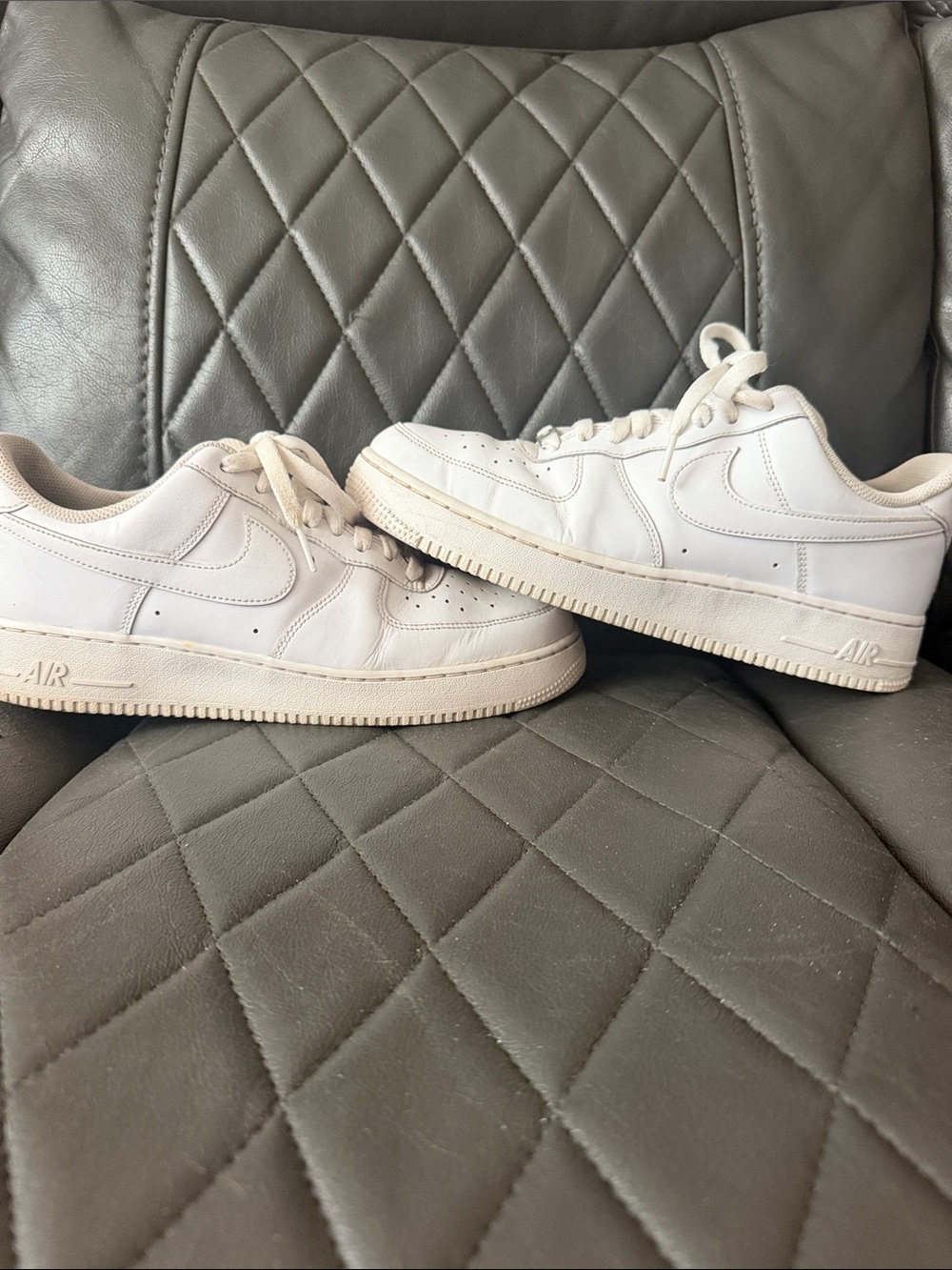 Nike White Low-Top Air Force 1 (AF1) Sneakers